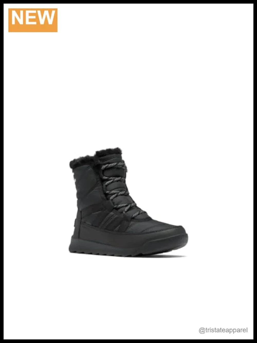Waterproof Lace Up Snow Boots for Women Faux Fur Calf High Winter Shoes